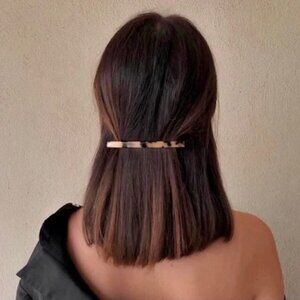 “Anna” Tortoise Shell Chic Hair Barrette Pin/Clip